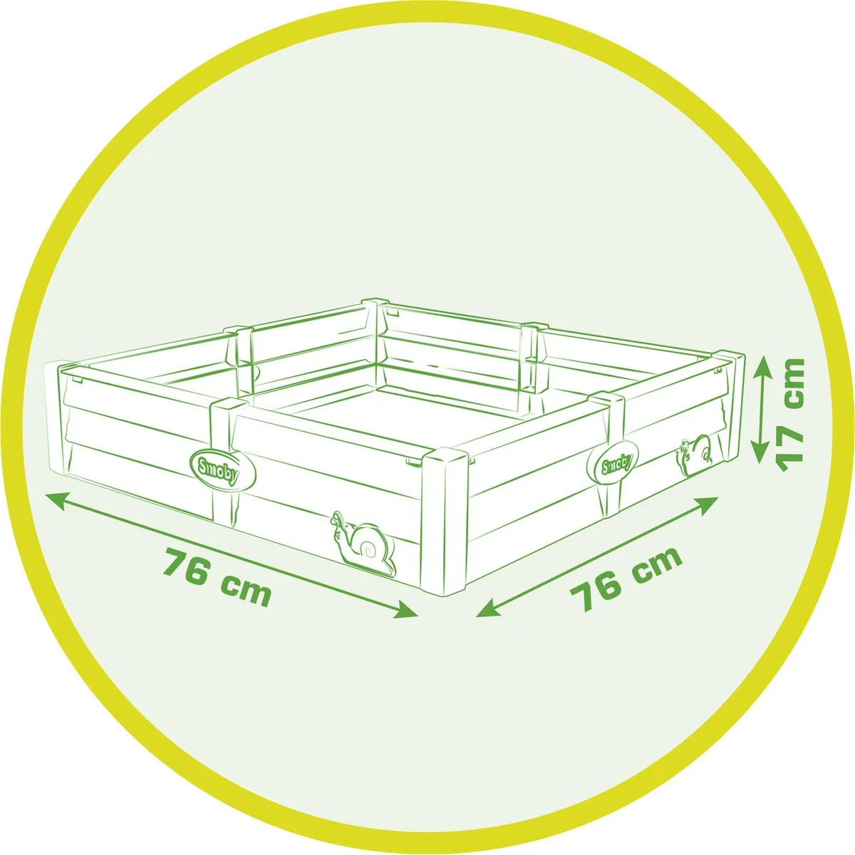 Smoby Zandbak 7600850208 - Grijs - 4 Accessoires - afbeelding 6 van 6