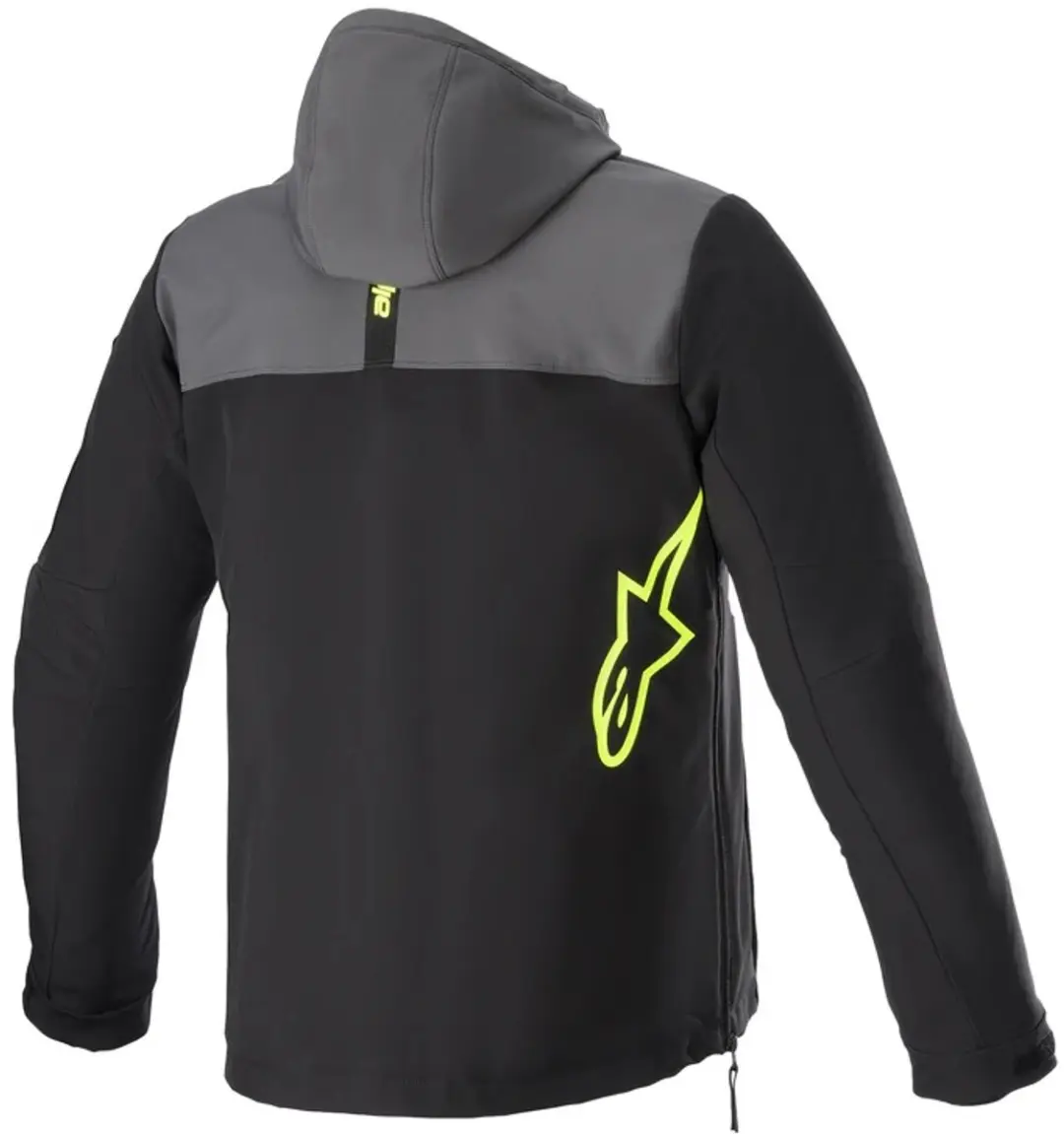 Alpinestars Sherpa Hoodie - Zwart/Grijs/Fluo Geel 2XL