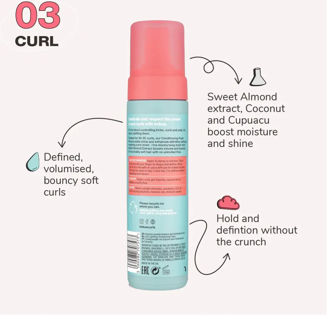 Imbue Curl Uplifting Conditioner Foam - 2x200ml