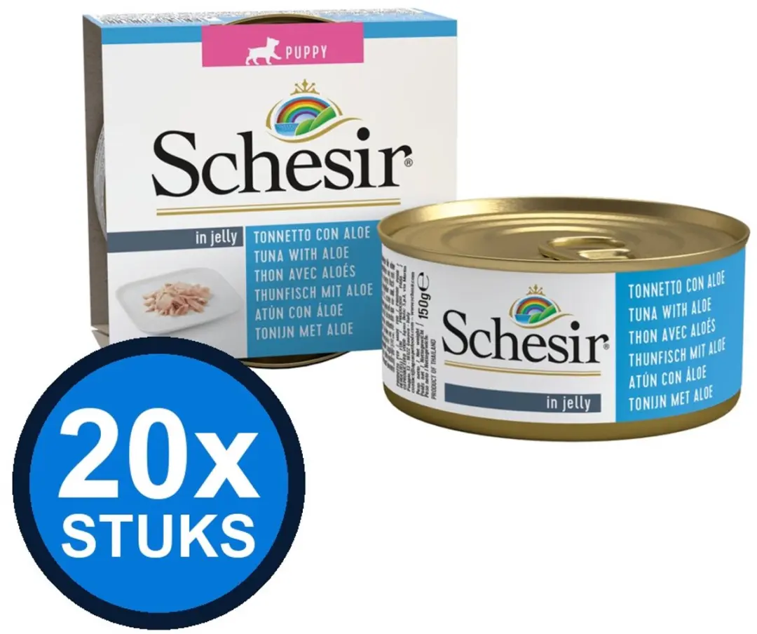 Schesir Puppy Blik Tonijn&Aloe 150g
