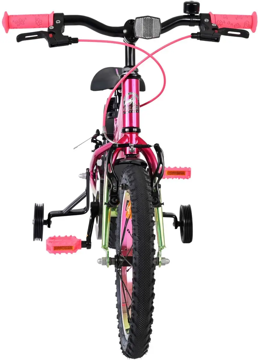Volare Chrome Kinderfiets 16" - Roze Groen - 1 Versnelling