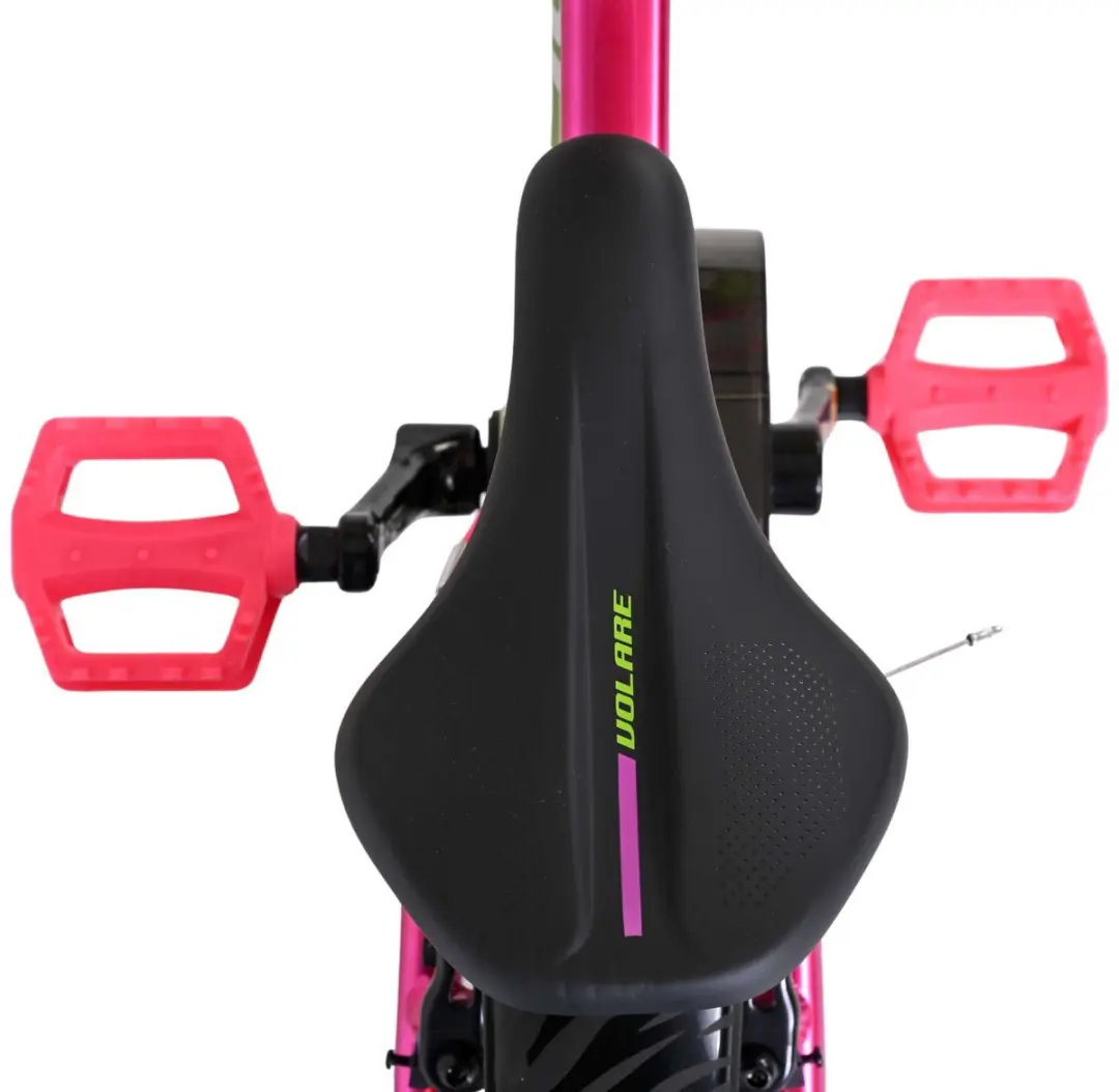 Volare Chrome Kinderfiets 16" - Roze Groen - 1 Versnelling - afbeelding 6 van 6