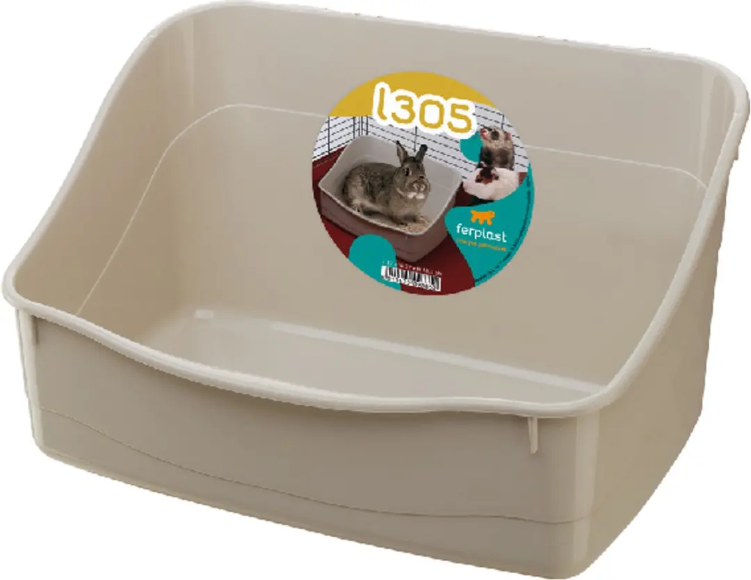 Ferplast L305 Konijnentoilet 37x27x18,5cm Grijs/Zwart