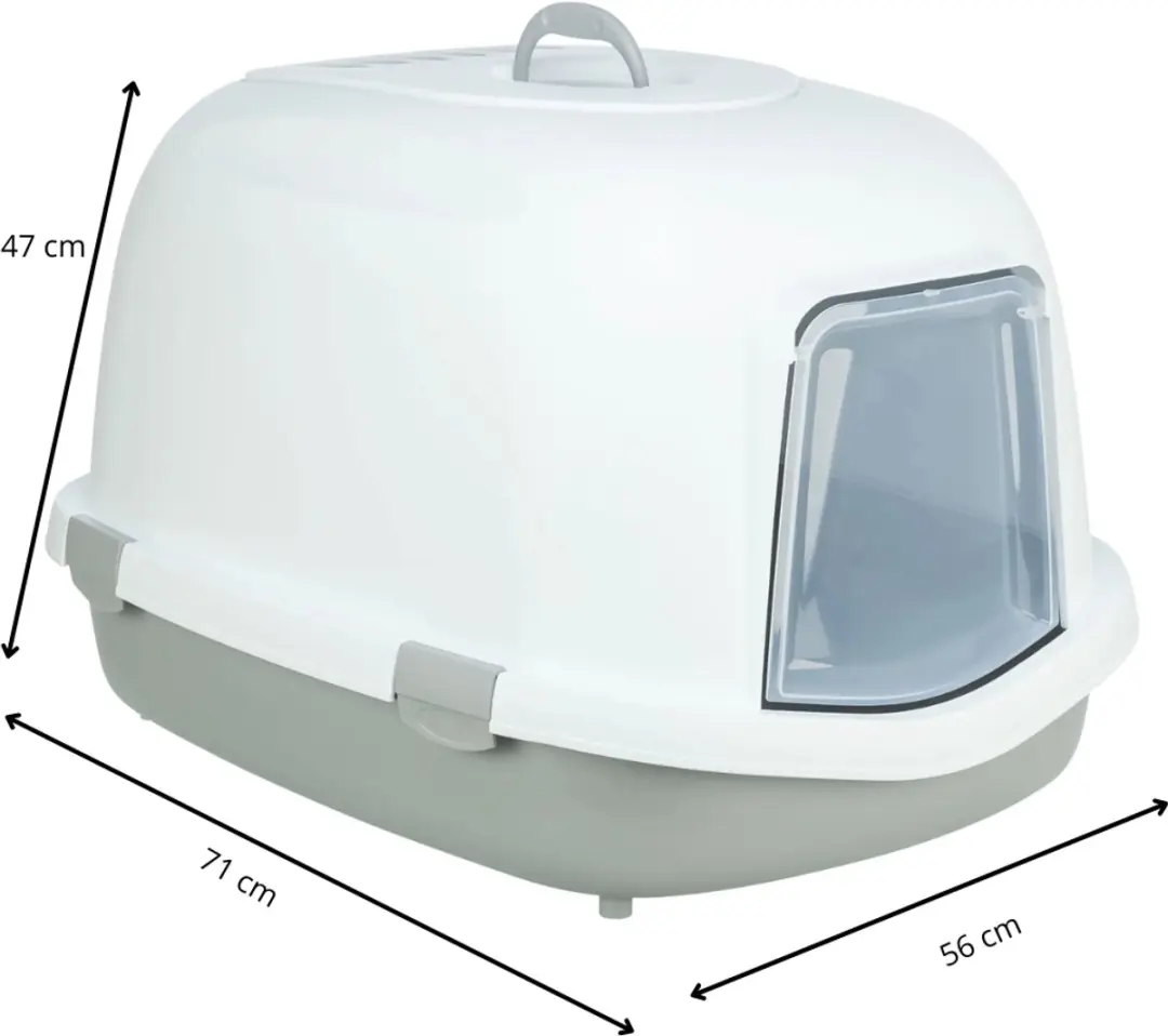 Trixie Primo Top XXL Kattenbak met Kap - Grijs 71x56x47cm