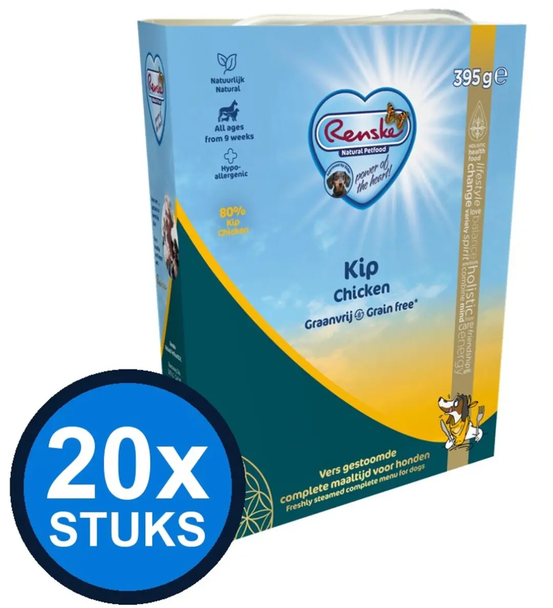 Renske Vers Hond Adult Graanvrij Kip 395g