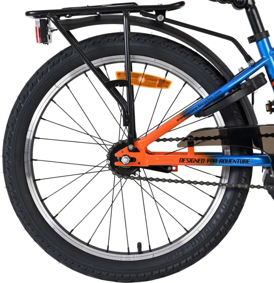 Volare Explorer Kinderfiets 20" - 1 Versnelling - Blauw/Oranje - afbeelding 6 van 6
