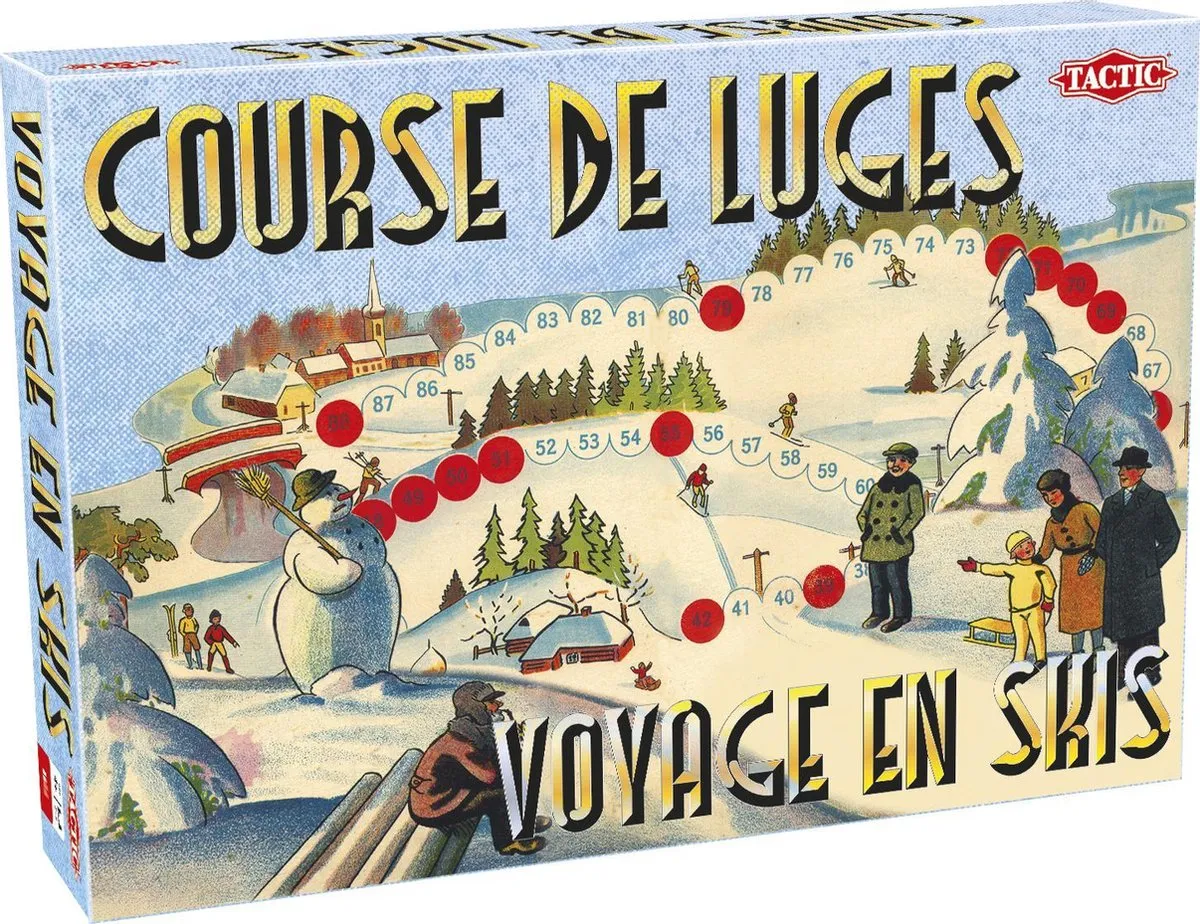 Tactic Retro Game Sledge Race Skiing Trip