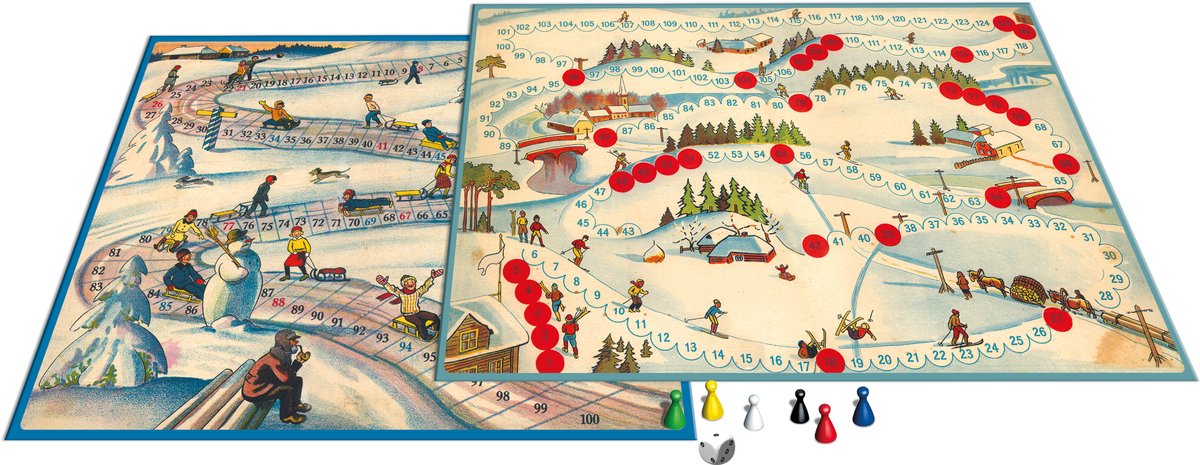 Retro Game: Sledge Race / Skiing Trip (FR)