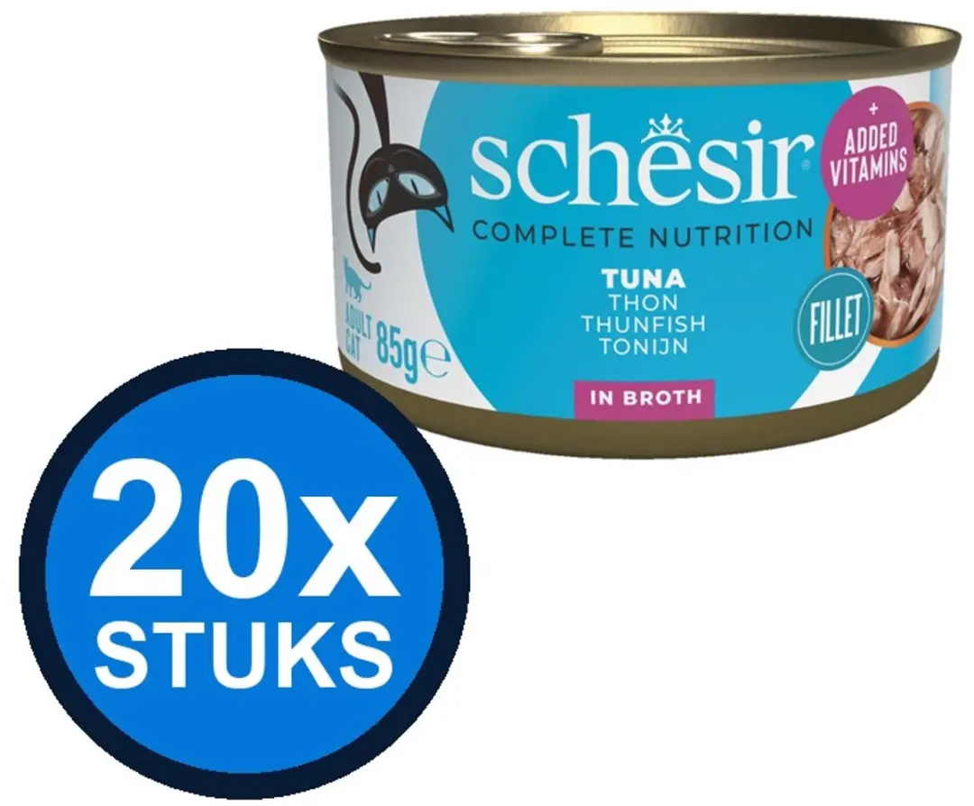 Schesir Complete&Balanced Kattenvoer Tonijn 85g