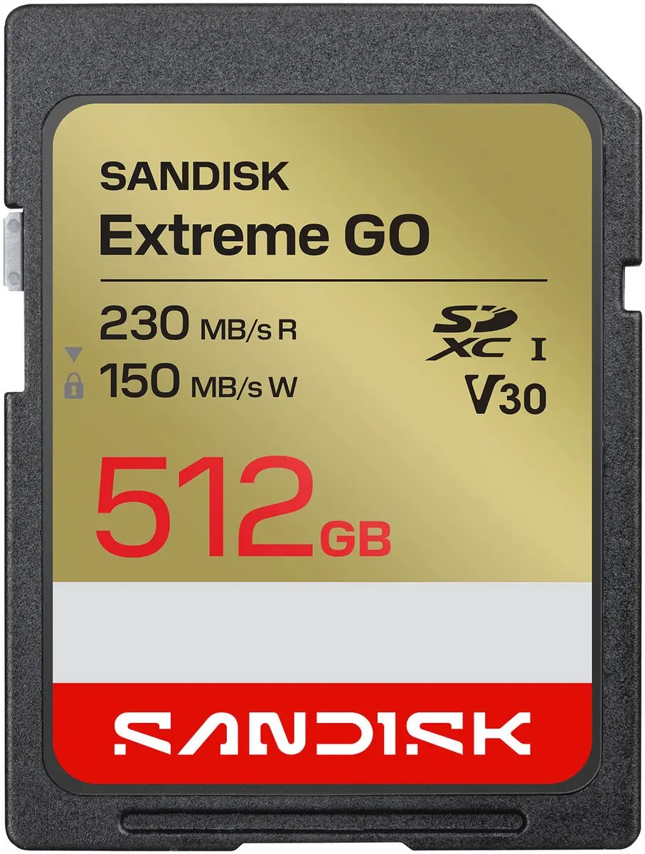 SanDisk SDXC Extreme GO 512GB Geheugenkaart