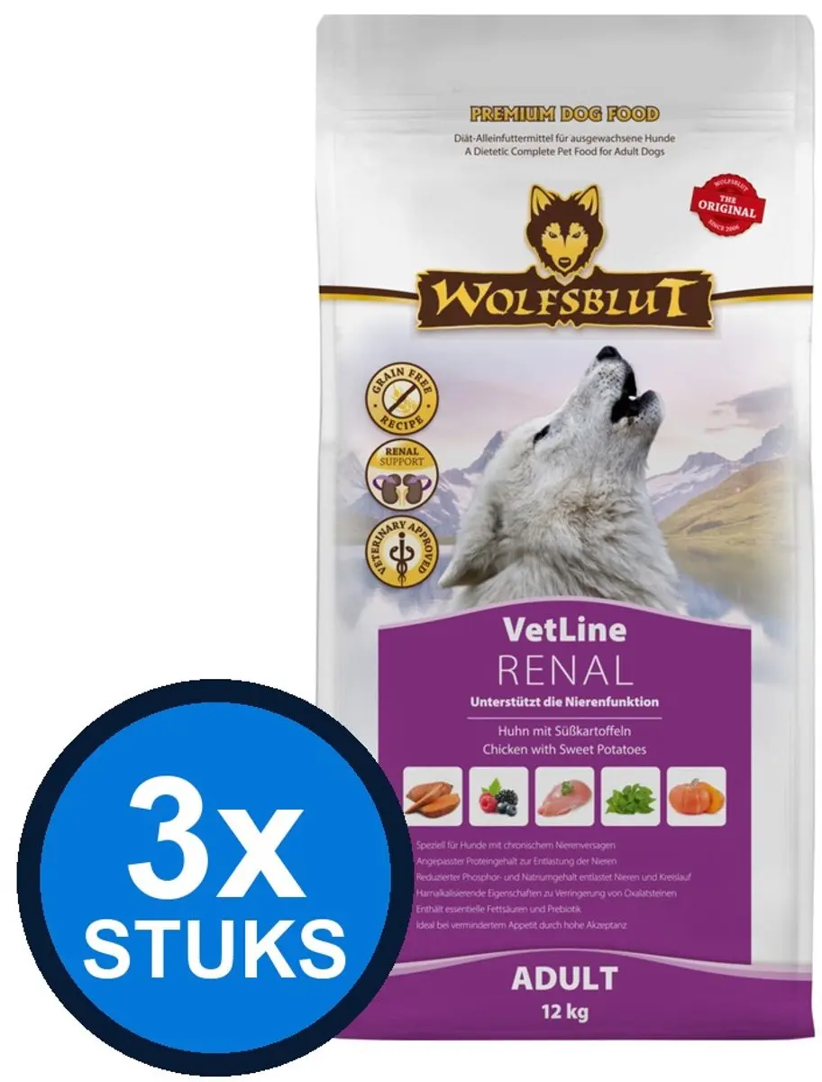 Wolfsblut VetLine Renal Hondenvoer Droogvoer 2kg
