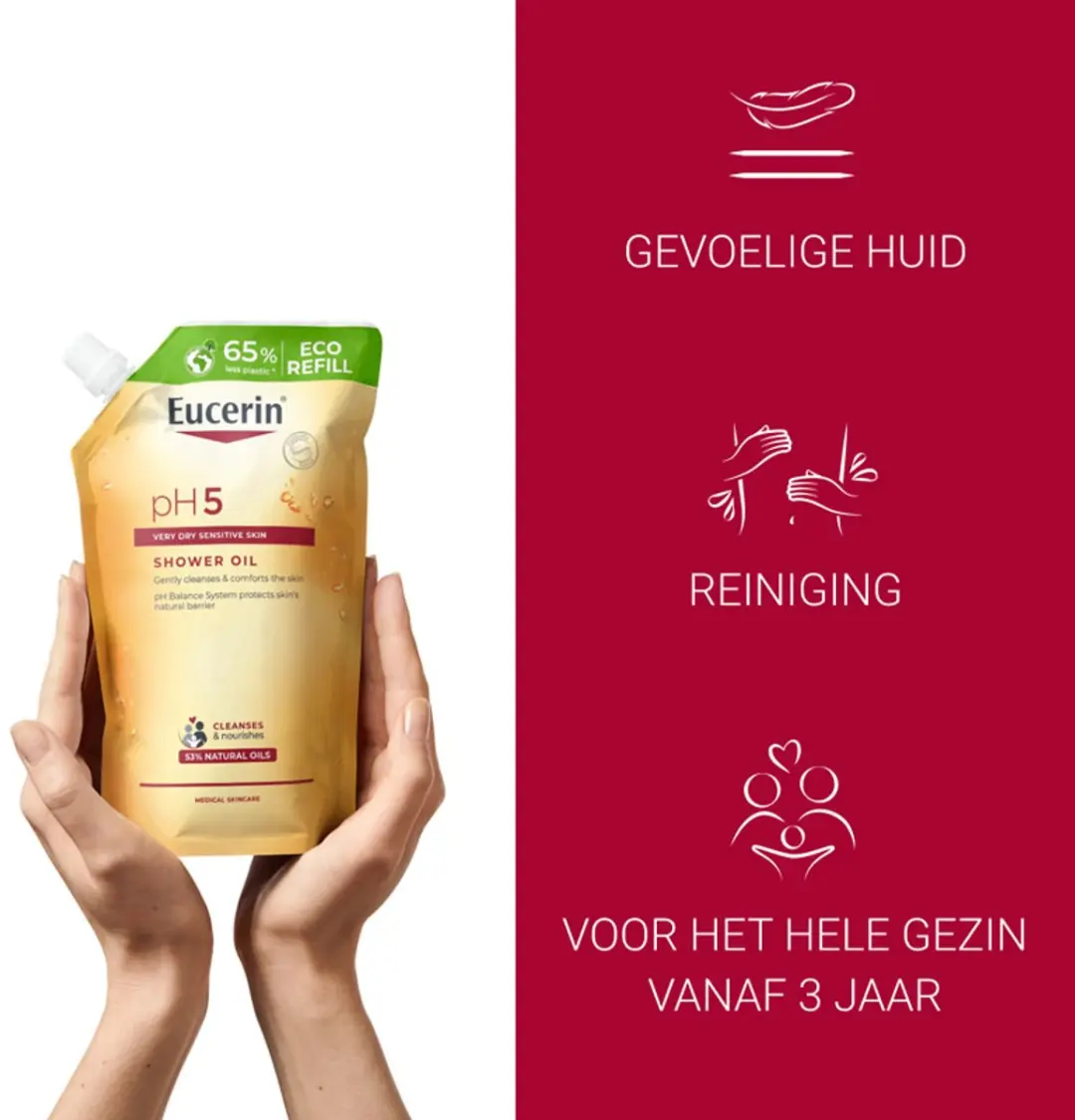 Eucerin pH5 Doucheolie Navulverpakking 400ml