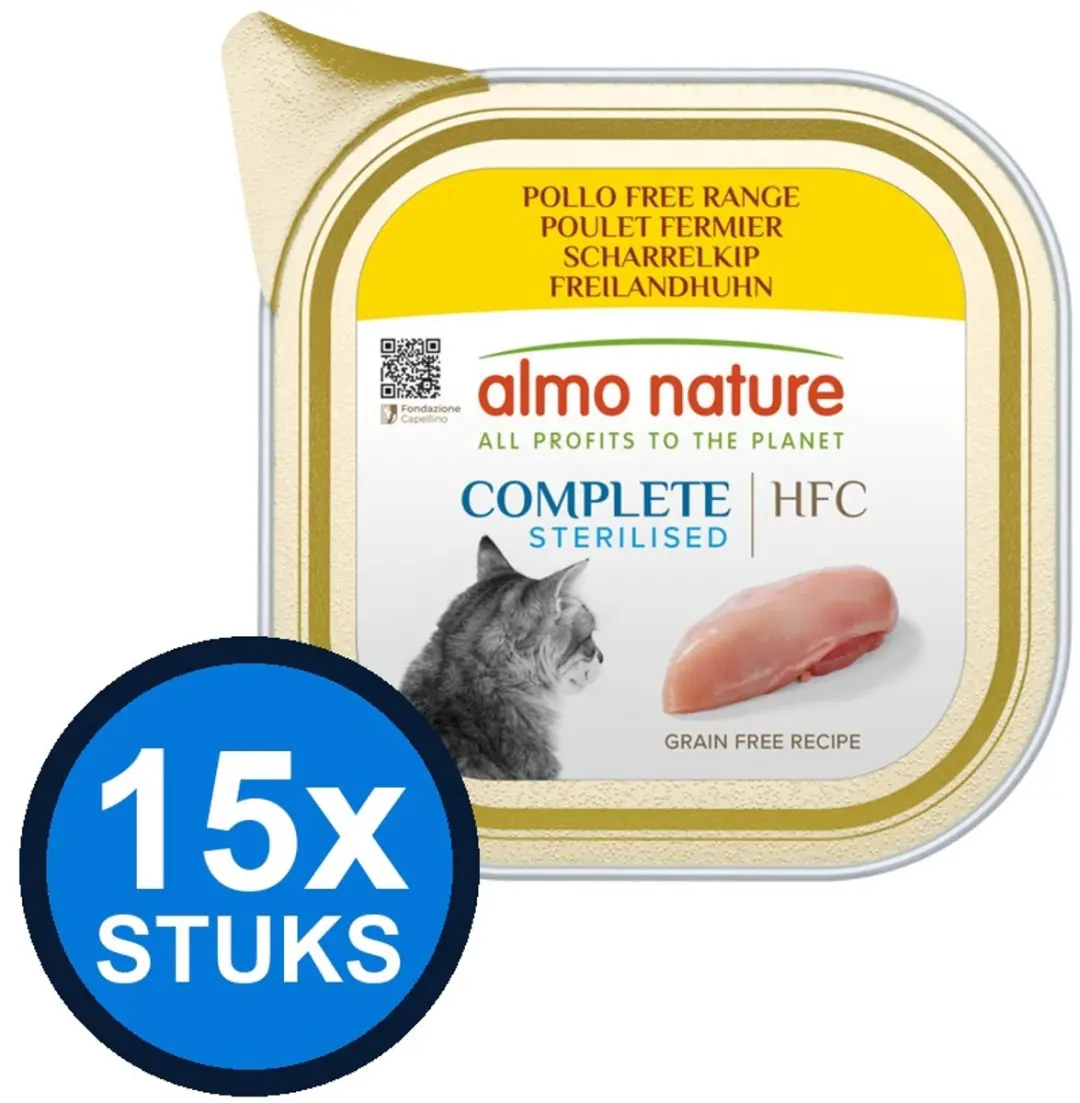 Almo Nature HFC Kat Complete Vrije Uitloop Kip 85g