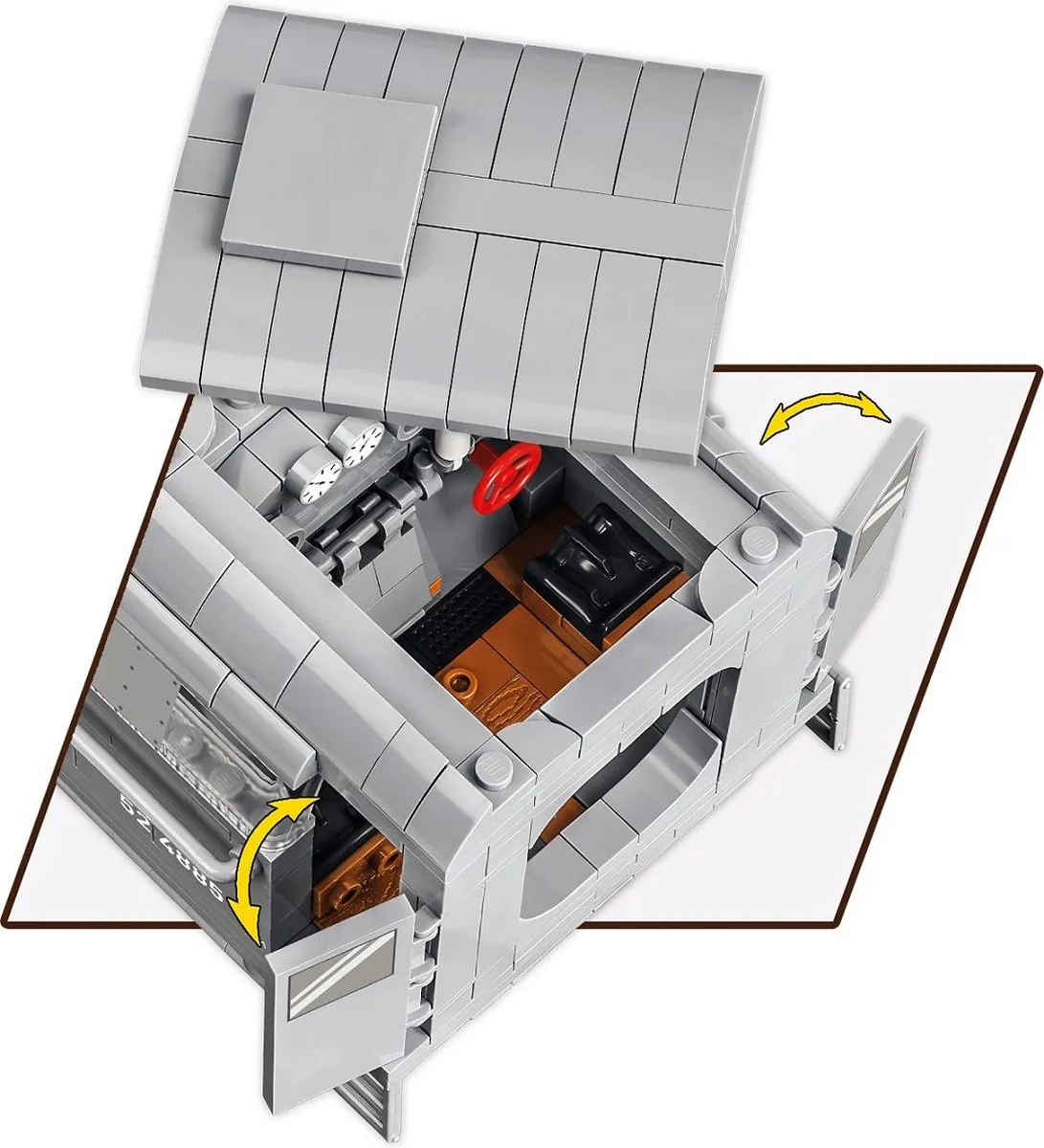 Cobi Oorlogslocomotief Serie 52 6281 - 2476 Onderdelen - Meerkleurig