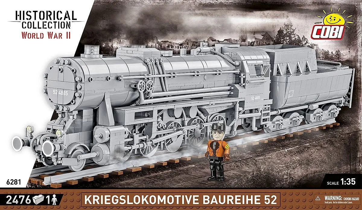 Cobi Oorlogslocomotief Serie 52 6281 - 2476 Onderdelen - Meerkleurig