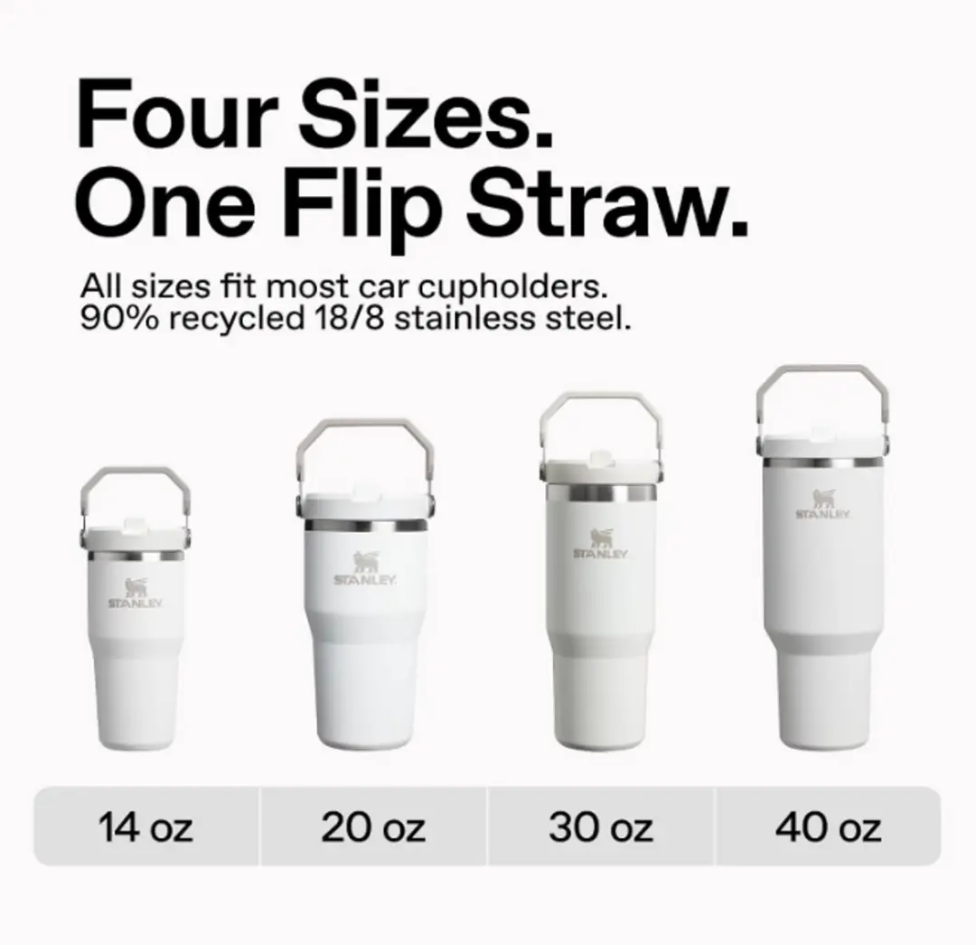 Stanley IceFlow 2.0 Flip Straw Tumbler 30 oz - 0.89L - Sea Glass Plume