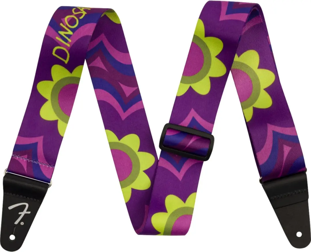 Fender J Mascis Strap Magenta Flower Gitaarband - afbeelding 2 van 3