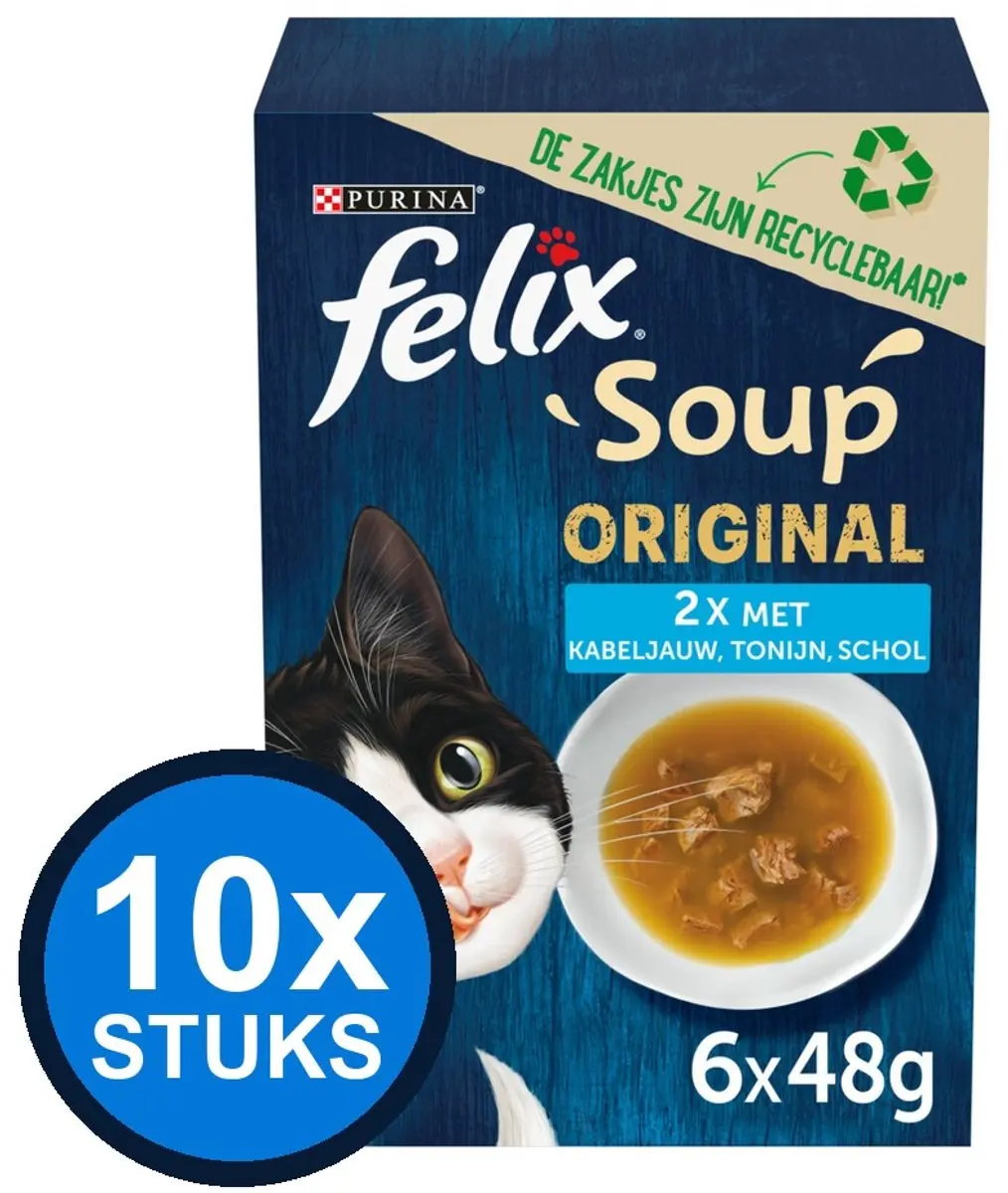 Felix Vis Selectie Kattensoep 6x48g