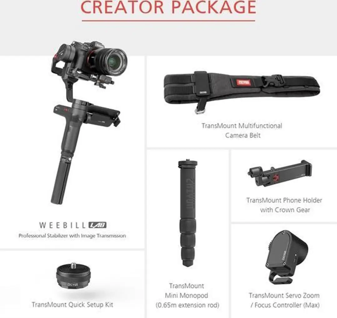 Zhiyun Weebill Lab Creator 5 Accessoires Kit - Zwart