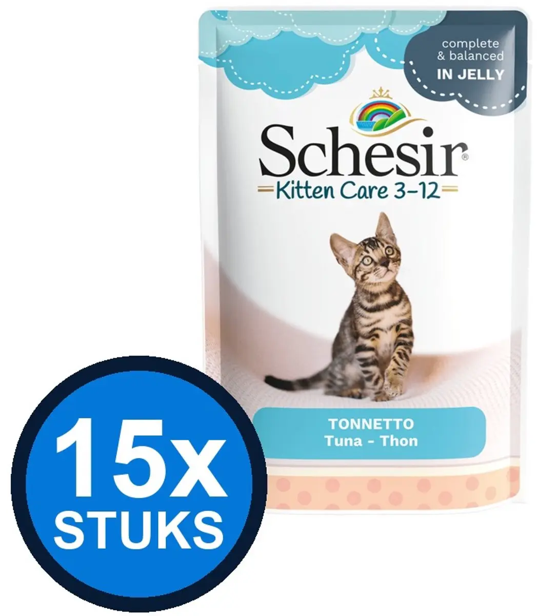 Schesir Kitten Care Geleitonijn 85g