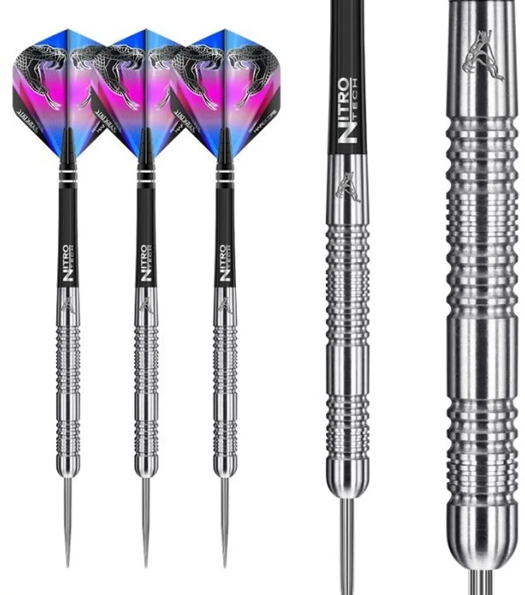Red Dragon Peter Wright 85% Snakebite 11 Dartpijlen - 3 Stuks - Zilver