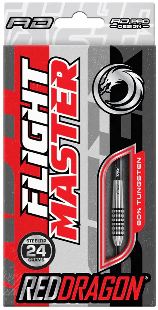 Red Dragon Matra 1 80% Dartpijlen - 3 Stuks - Zilver/Zwart