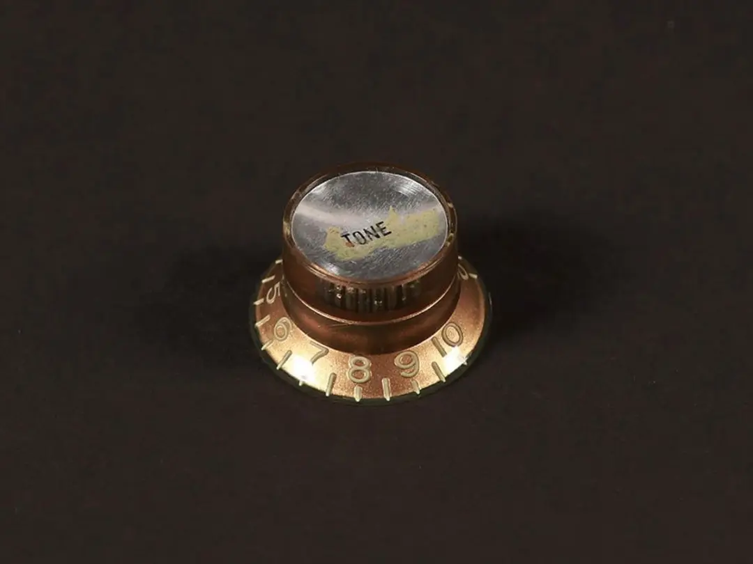 Boston KG-130-TSR Gitaarknop LP/SG Stijl - Goud met Zilveren Kap - afbeelding 2 van 2