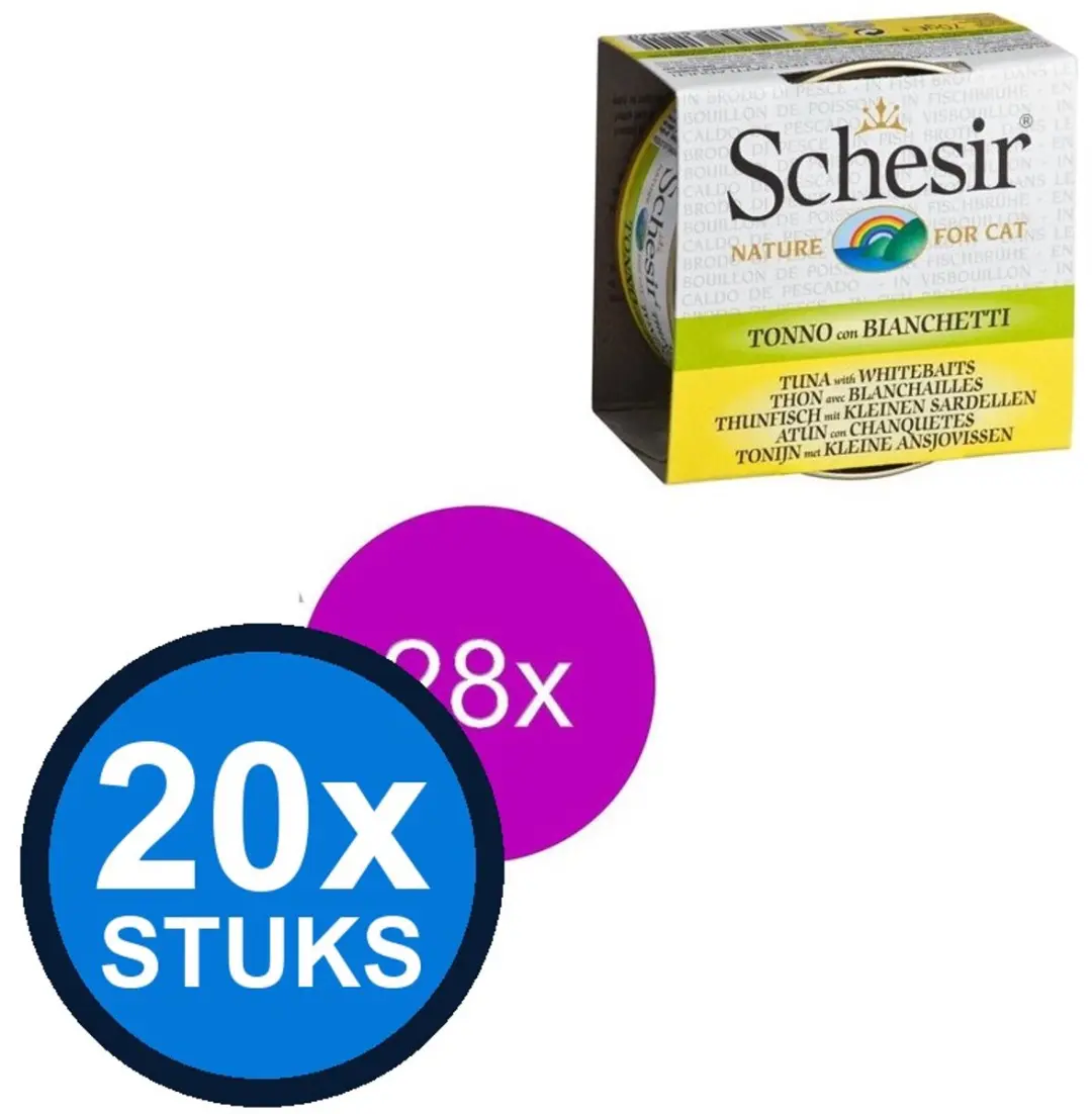 Schesir Complementaire Kattenvoer Tonijn 70g