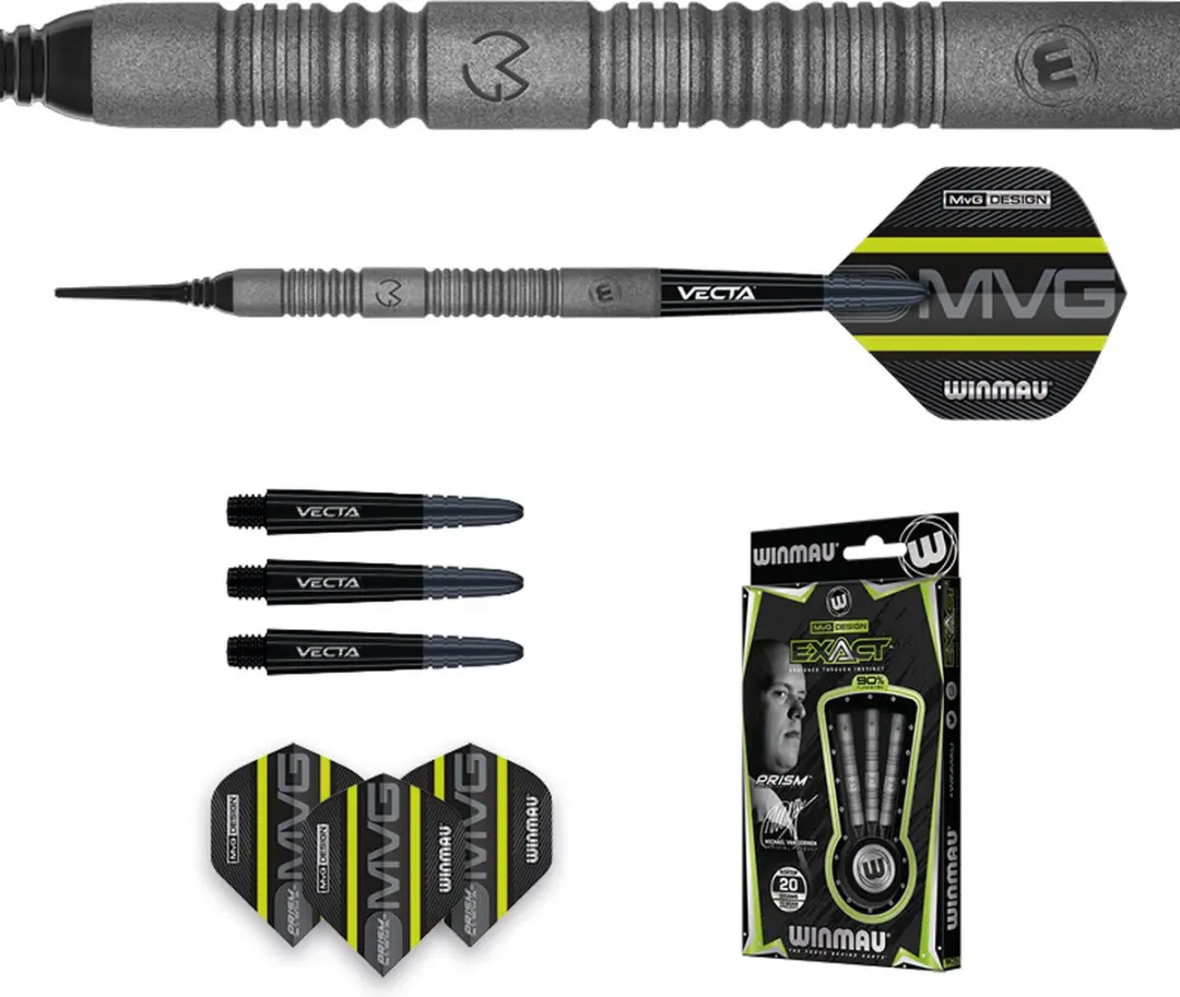 Winmau Michael van Gerwen Exact 90% Soft Tip Darts - 3 Stuks