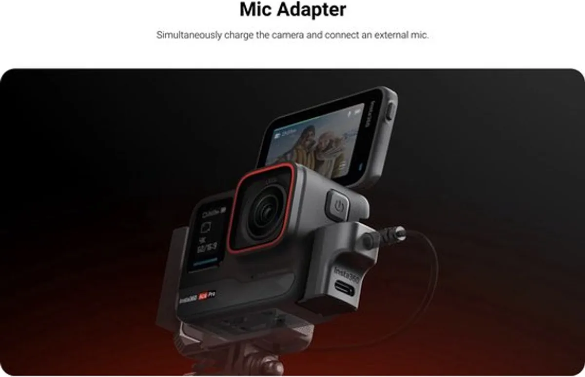 Insta360 Ace Pro Microfoonadapter