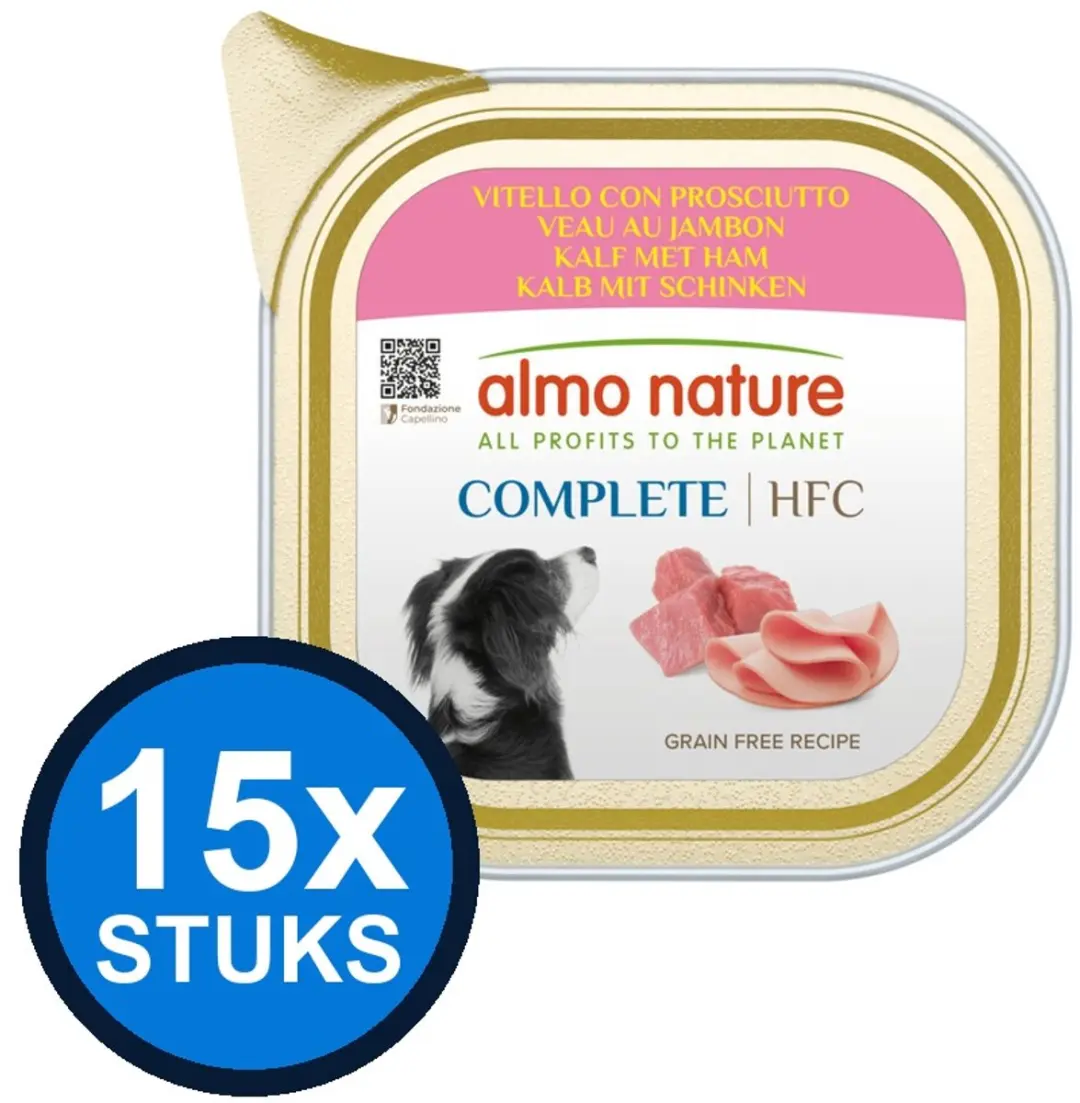 Almo Nature HFC Dog Alu Complete Kalf & Ham 150g