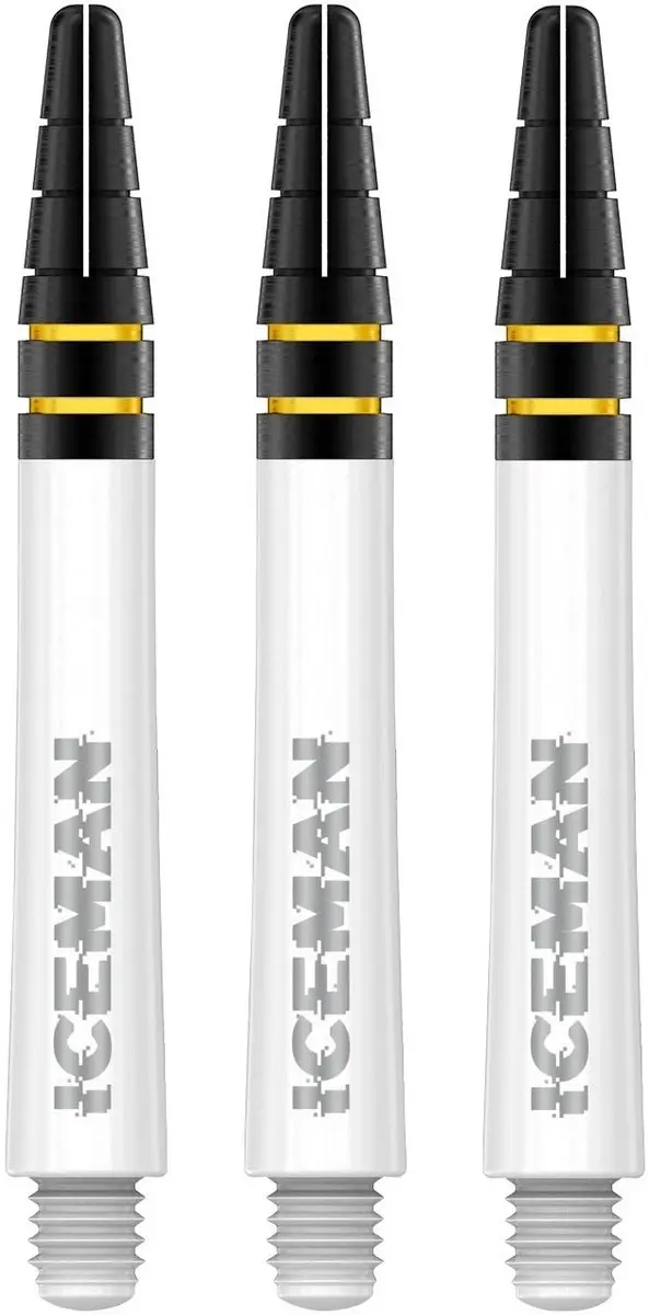 Red Dragon Gerwyn Nitrotech Dart Shafts TC819 - Wit/Zwart/Goud - 3 Stuks