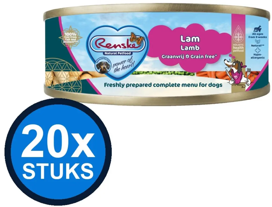 Renske Vers Hond Adult Graanvrij Lam 395g