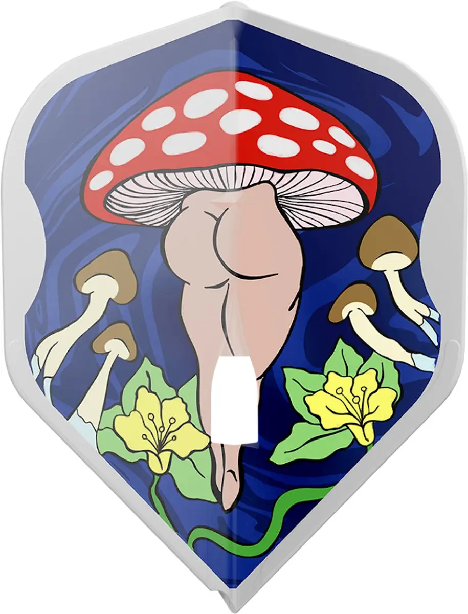L-Style L1 Pro Magic Mushroom Dart Flights - 3 Stuks - Multi