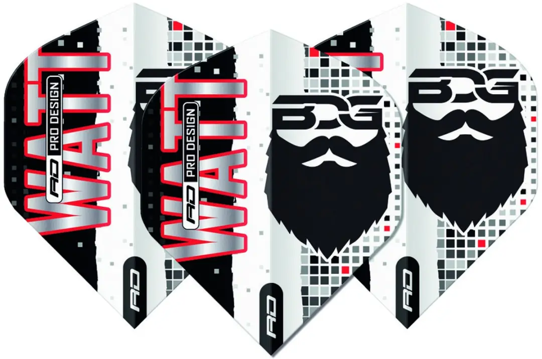 Red Dragon Jason Watt BDG Hardcore Premium Dart Flights TF8163