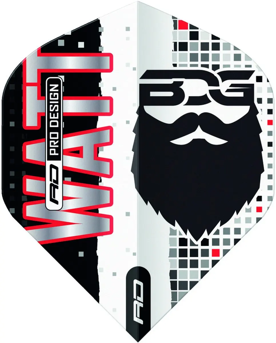 Red Dragon Jason Watt BDG Hardcore Premium Dart Flights TF8163 - 3 Stuks