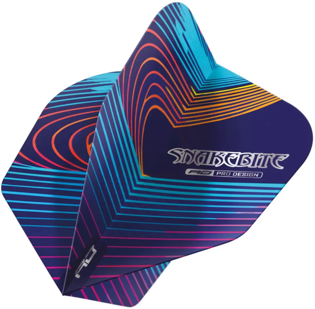 Red Dragon Peter Wright Hardcore Snakebite Dart Flights TF8166 - 3 Stuks - Blauw