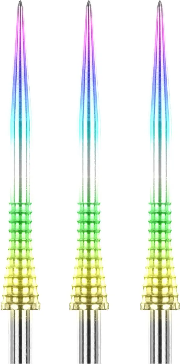 Red Dragon Raptor GT X0856 Gripped Points - 3 Stuks - Rainbow