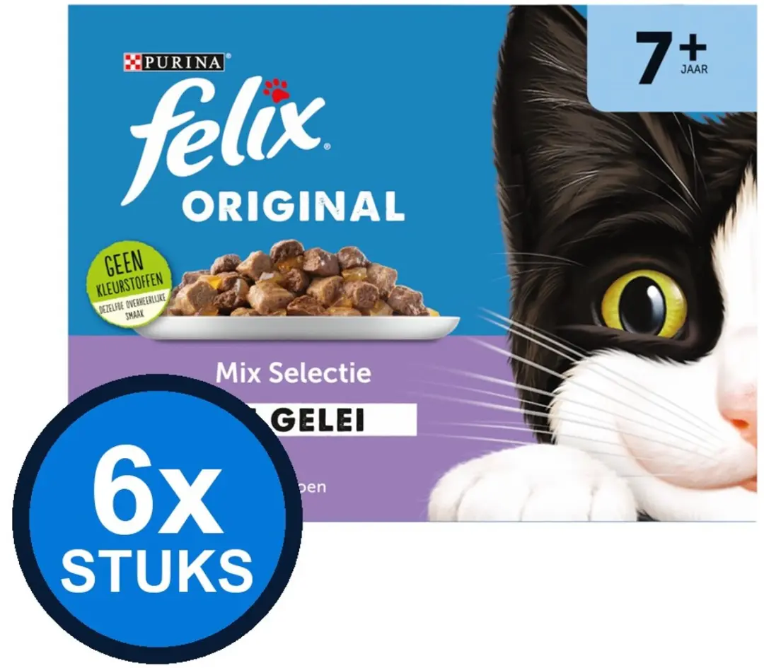 Felix Original Senior Mix Selectie Kattenvoer