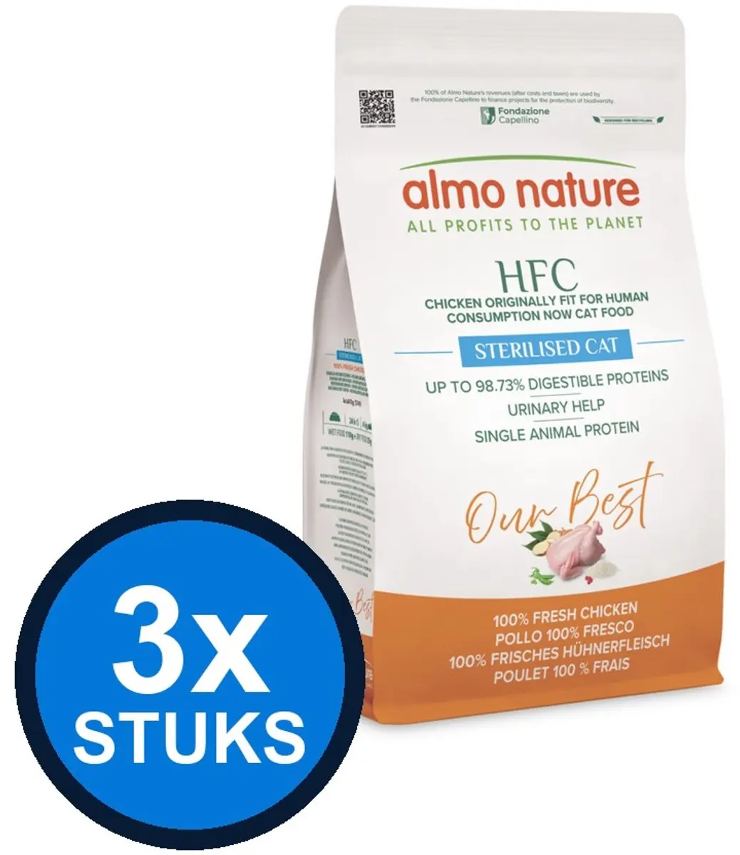 Almo Nature HFC Our Best Cat Adult Gesteriliseerd Kip