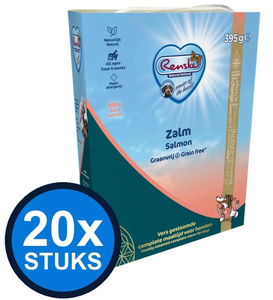 Renske Vers Hond Adult Zalm 395g