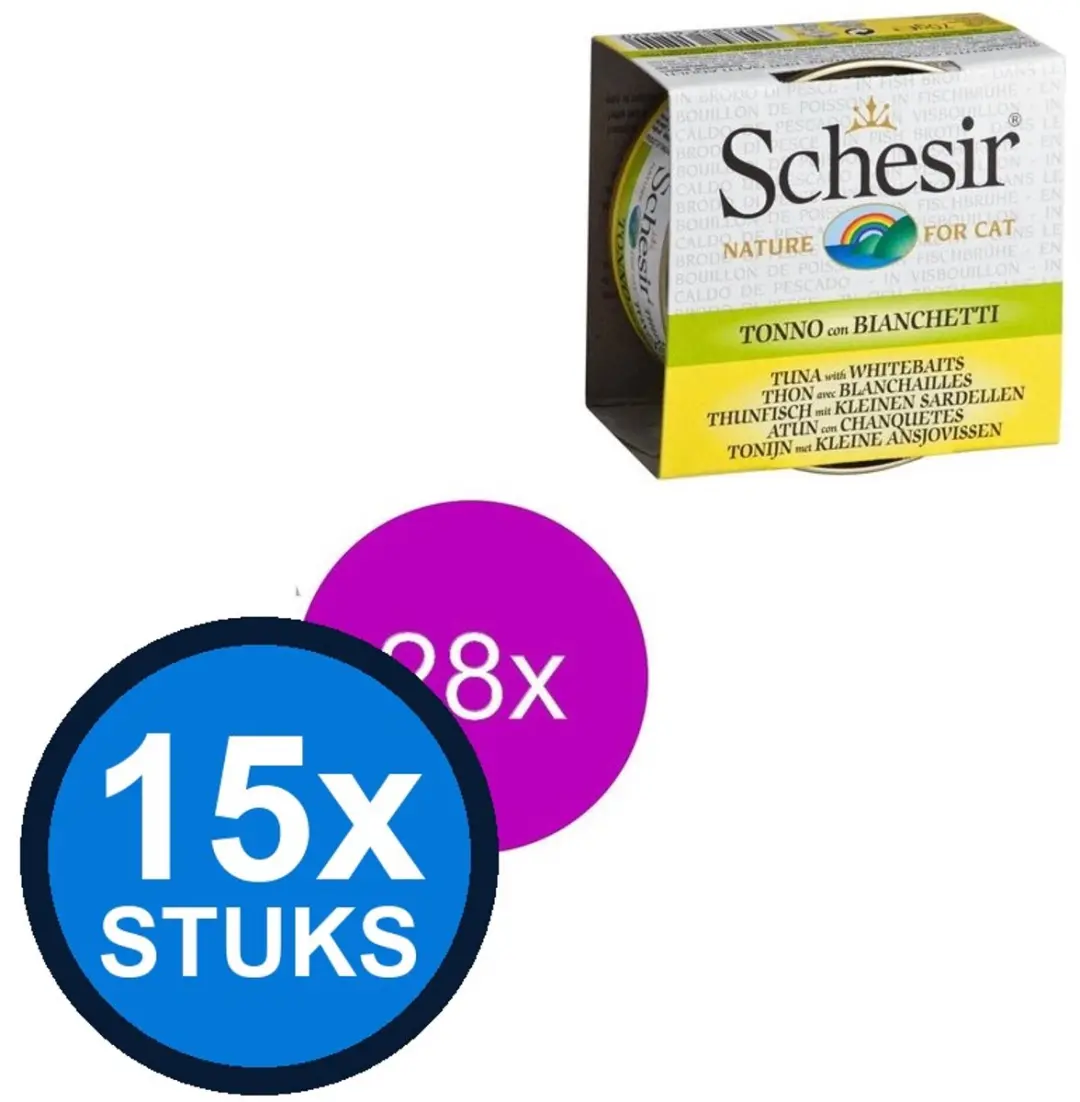 Schesir Complementaire Kattenblik Tonijn Bouillon 70g