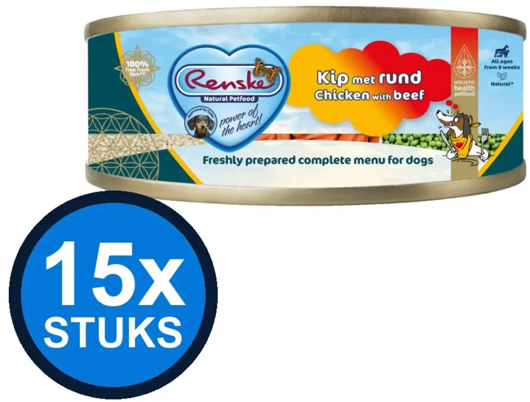 Renske Vers Vlees Maaltijd Hond 95g