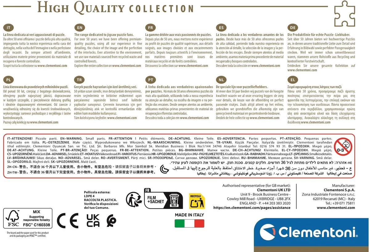 Clementoni Victoriaanse Promenade Puzzel 500 Stuks