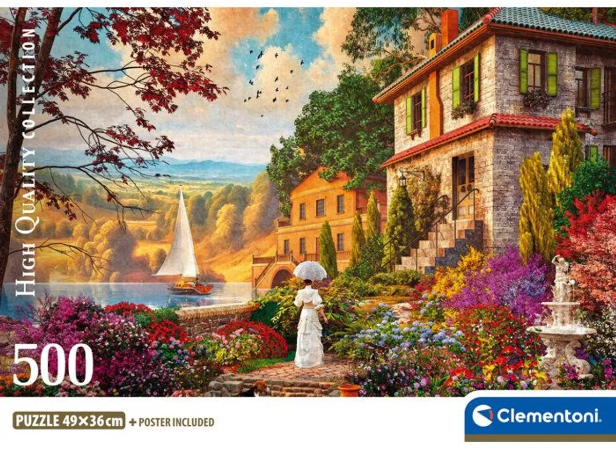 Clementoni Victoriaanse Promenade Puzzel 500 Stuks - afbeelding 6 van 6