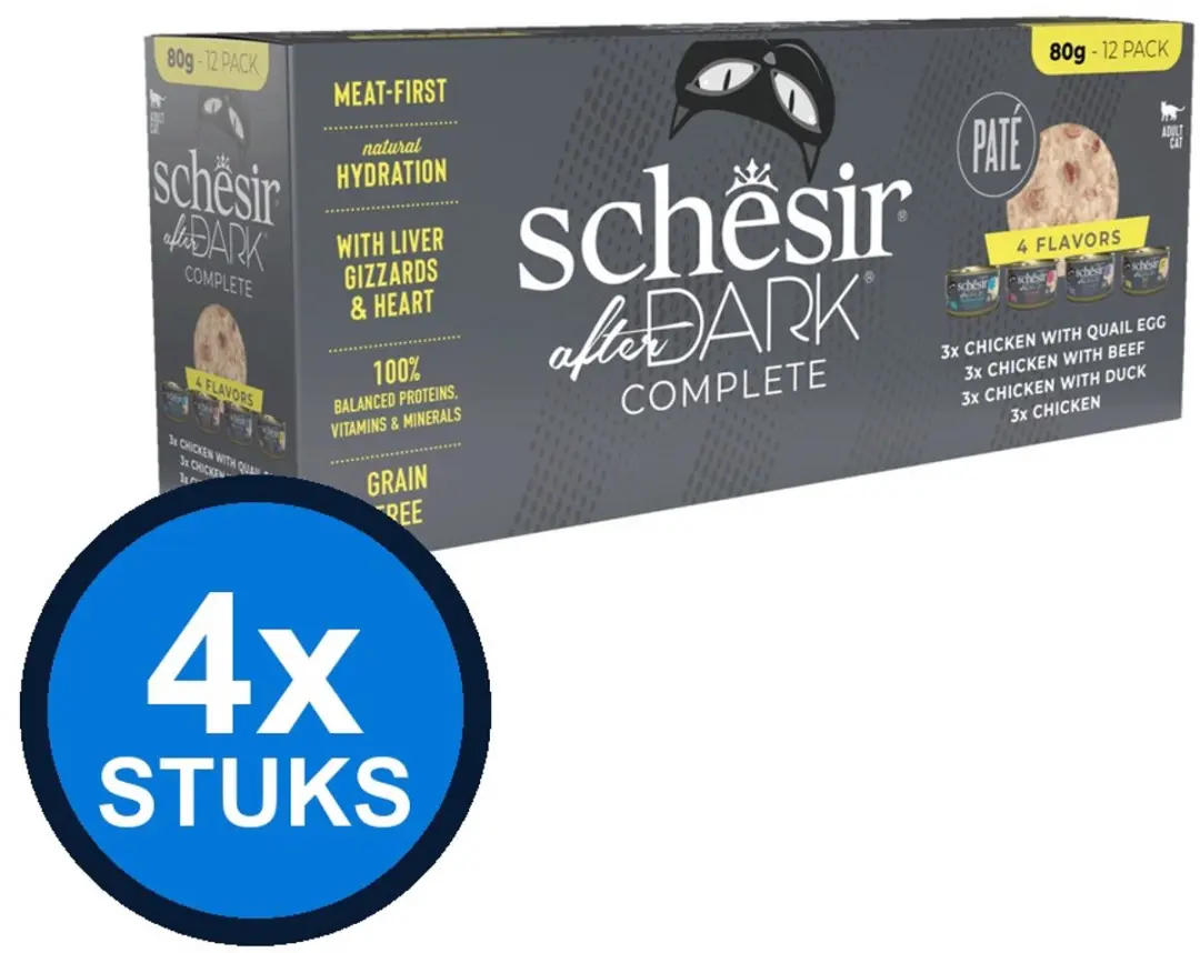 Schesir After Dark Kat Blik Variety Pack 12x80g
