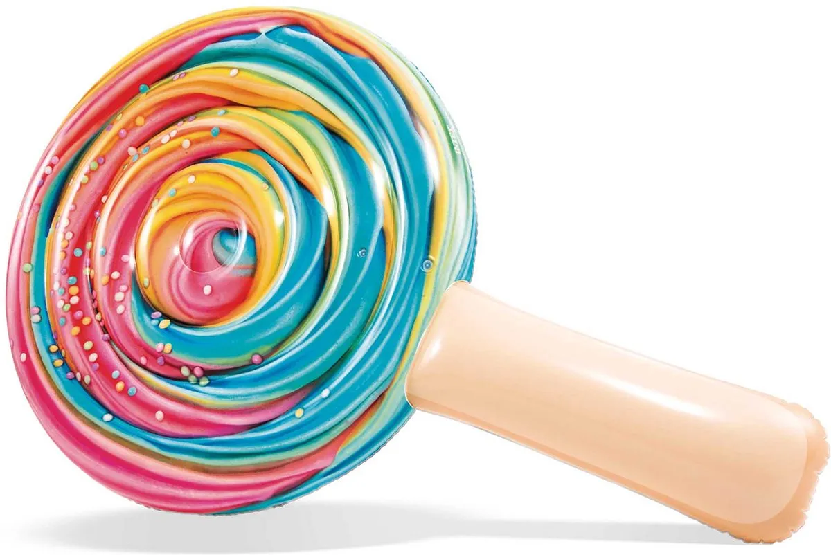 Intex Rainbow Lollipop Float 208x135cm - Multicolor - afbeelding 4 van 6