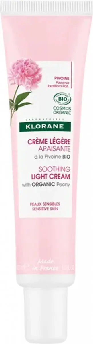 Klorane Huid Dagcrème Crème légère apaisante de Pivoine BIO 40ml