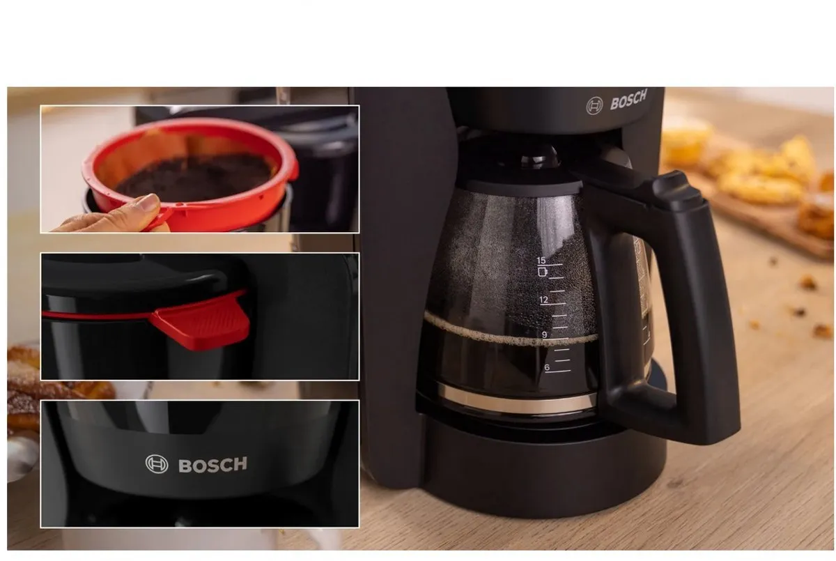 Bosch TKA6A043 ComfortLine Koffiezetapparaat - 12 Kopjes - 1,25L - Zwart