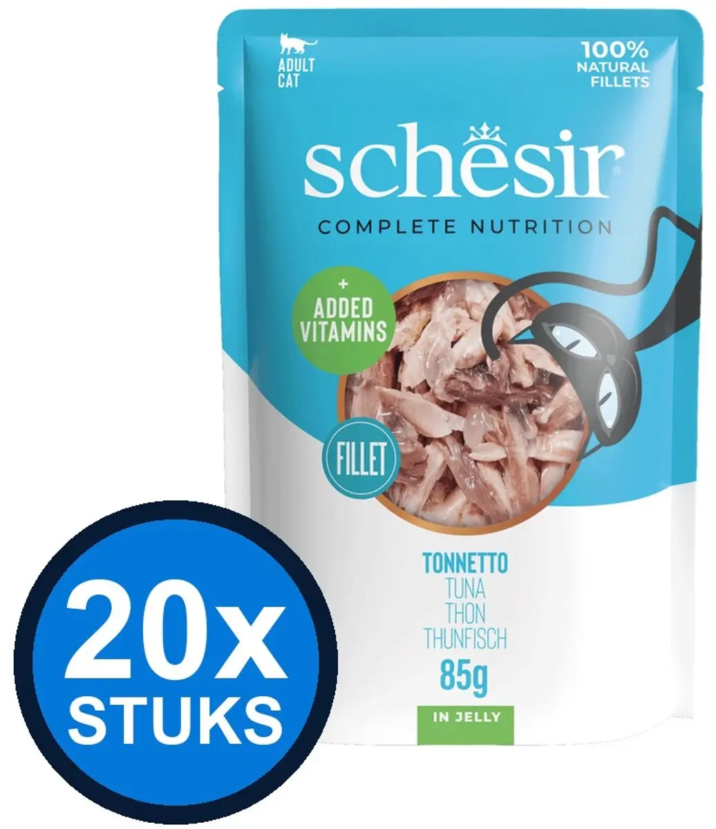 Schesir Complete&Balanced Kat Pouch Tonijn 85g